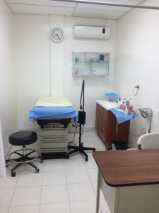 Exam room at Fara Clinic